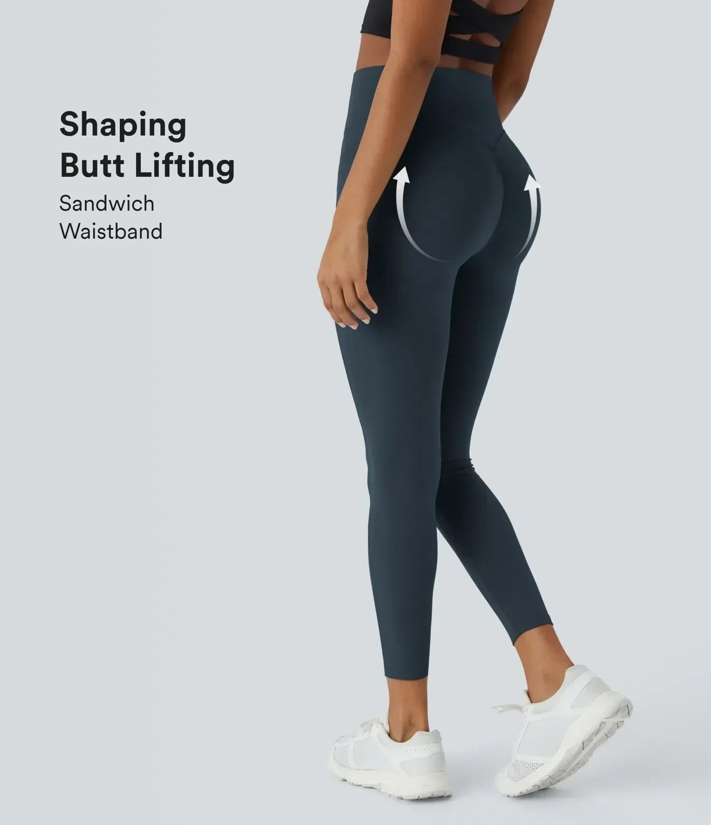 Halora UltraSculpt™ SoCinched High-Waist Tummy Control Butt-Lifting Leggings with Pockets