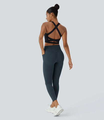 Halora UltraSculpt™ SoCinched High-Waist Tummy Control Butt-Lifting Leggings with Pockets